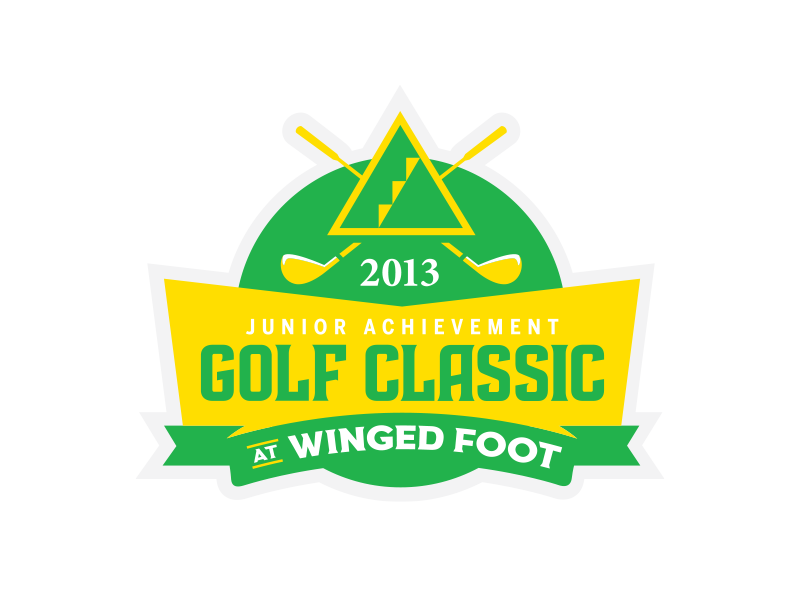 jr. achievement golf classic logo design